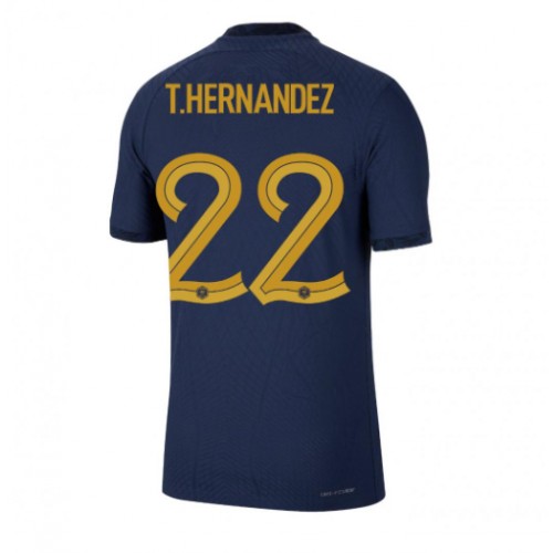 Fotballdrakt Herre Frankrike Theo Hernandez #22 Hjemmedrakt VM 2022 Kortermet